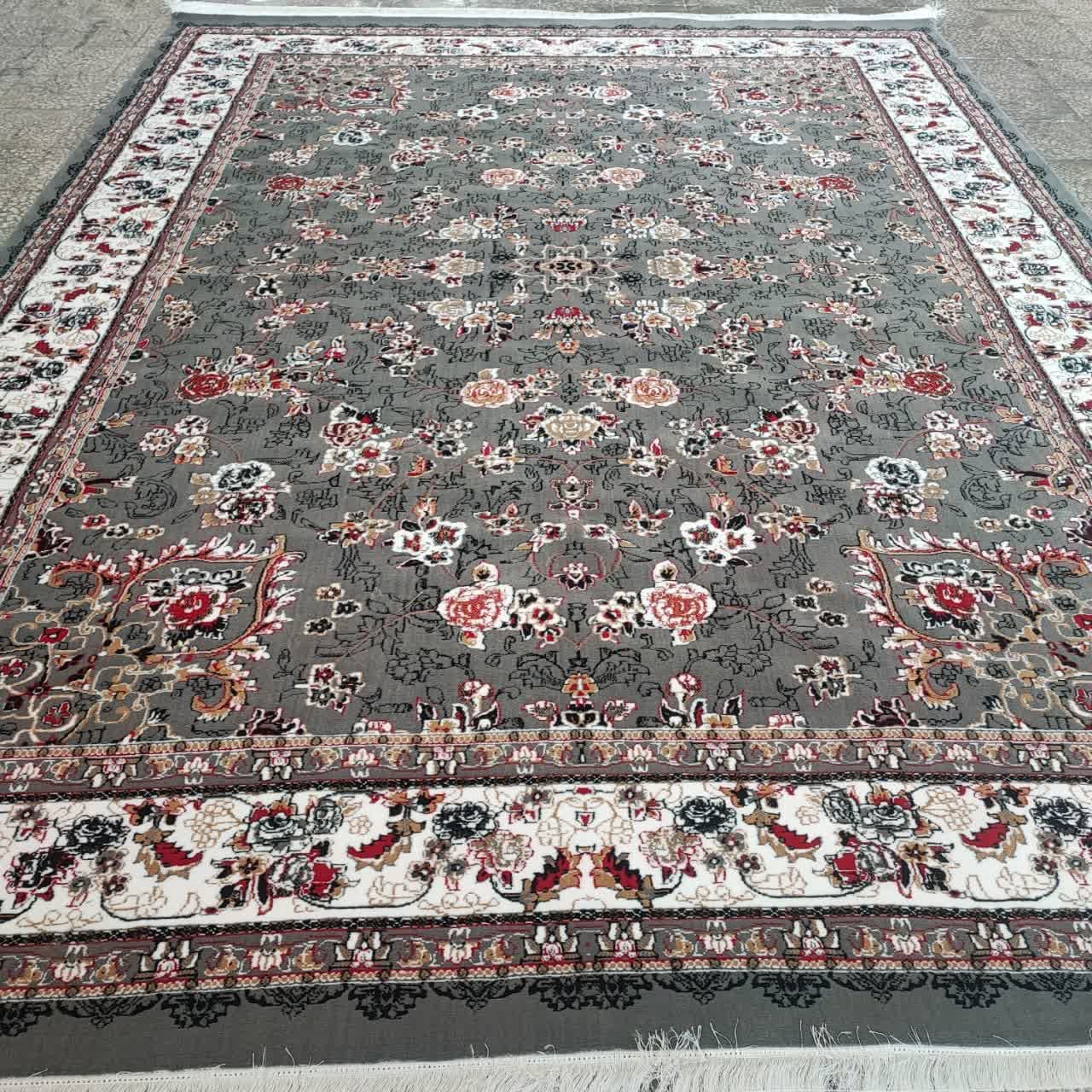 فرش ماشینی کاشان نقشه گیلدا رنگ فیلی | خرید مستقیم از کارخانه خرم گل. — تصویر ۶