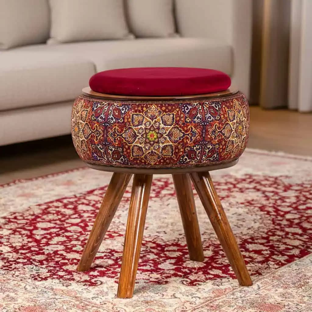 میز عسلی نقش آکام چوب طرح شهداد