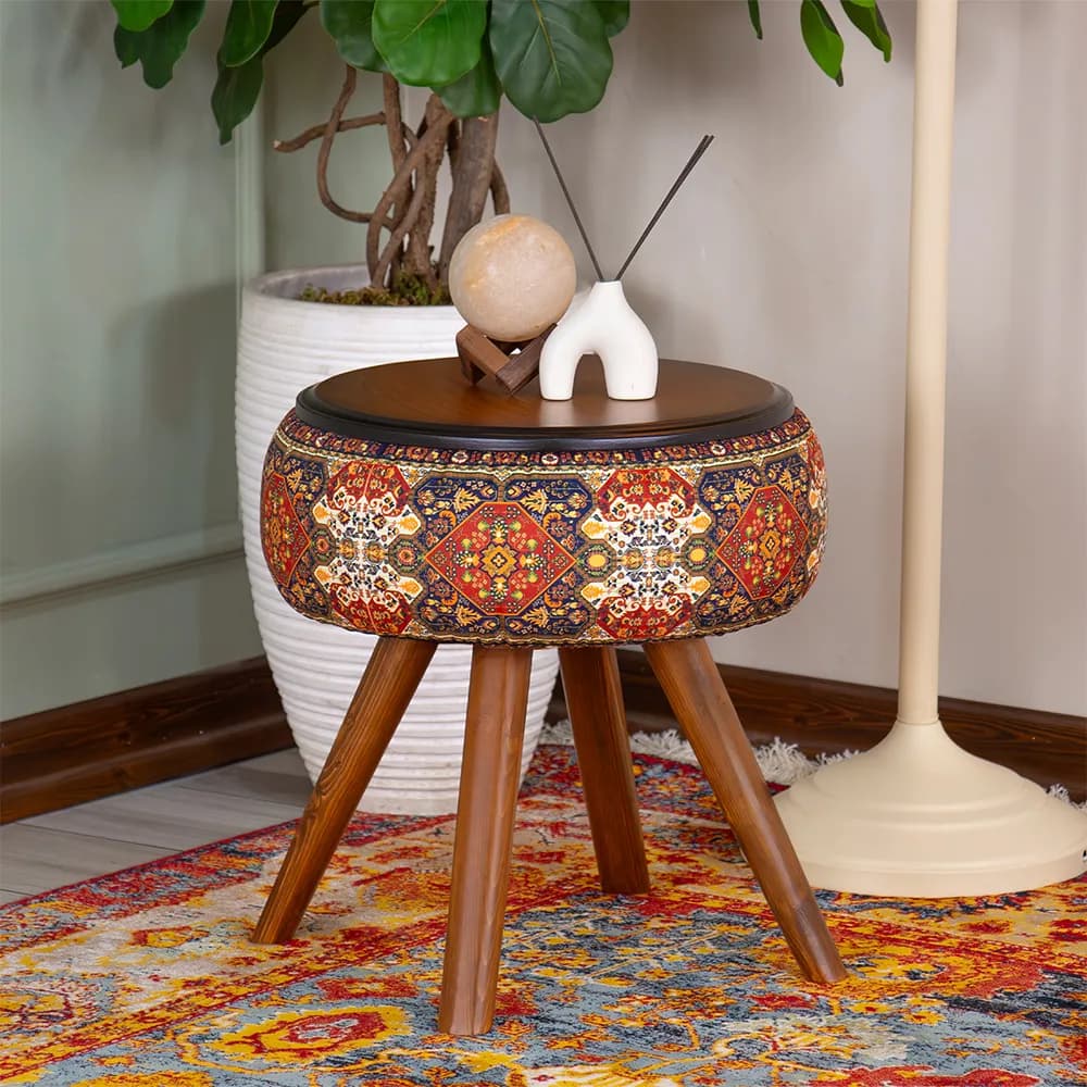 میز عسلی نگار آکام چوب طرح ترکمن