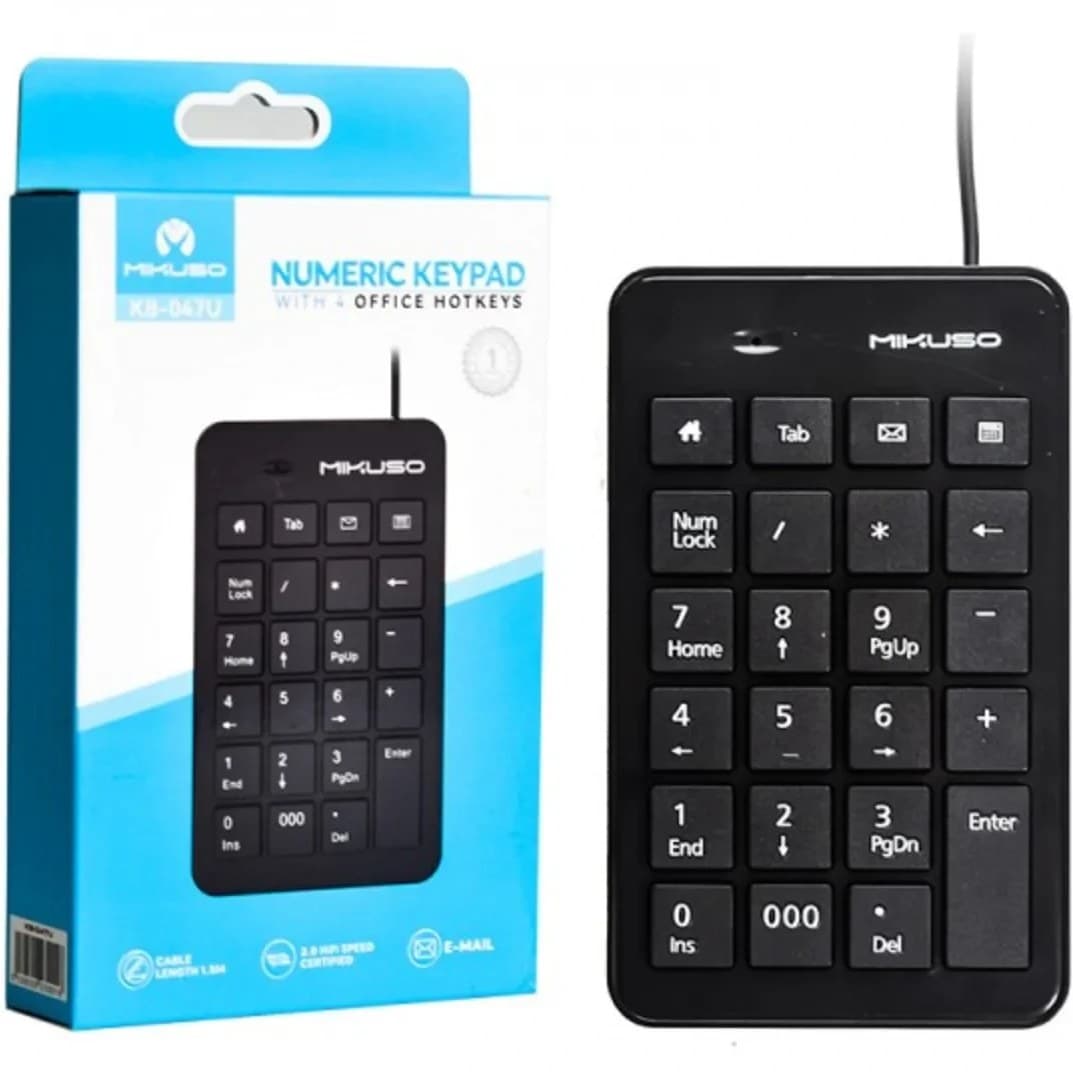 کیبورد اعداد سیم دار میکاسو مدل KB-047U