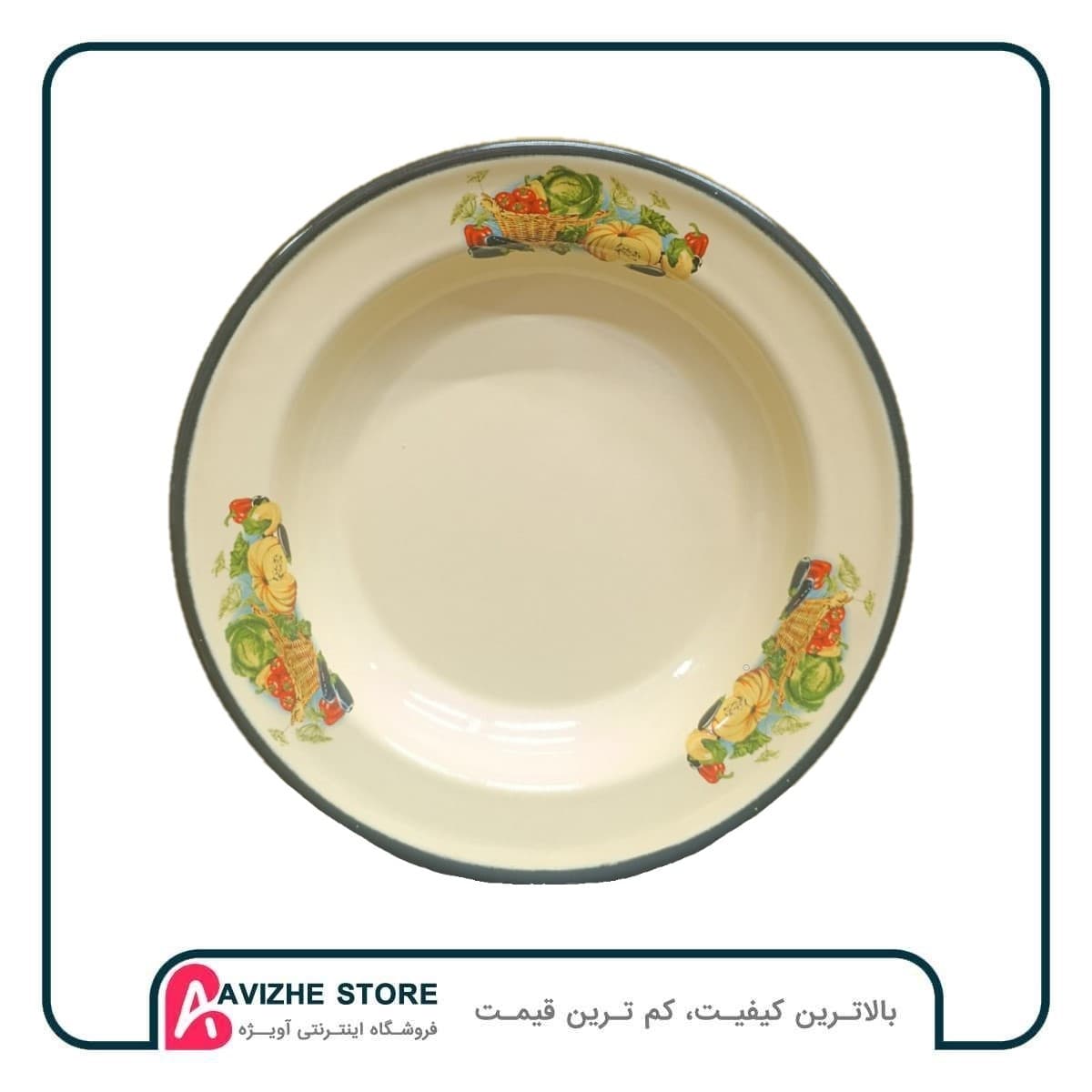 بشقاب لعابی طرح کدو قطر 26 سانت — تصویر ۵