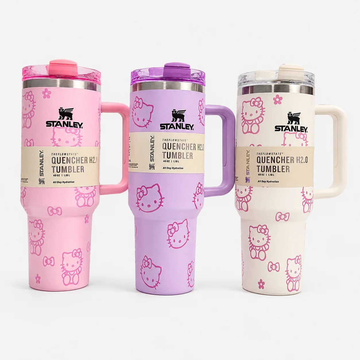 ماگ استیل دسته‌دار طرح هلو کیتی مدل Quencher H2.0 ظرفیت ۱.۱۸ لیتر — تصویر ۵