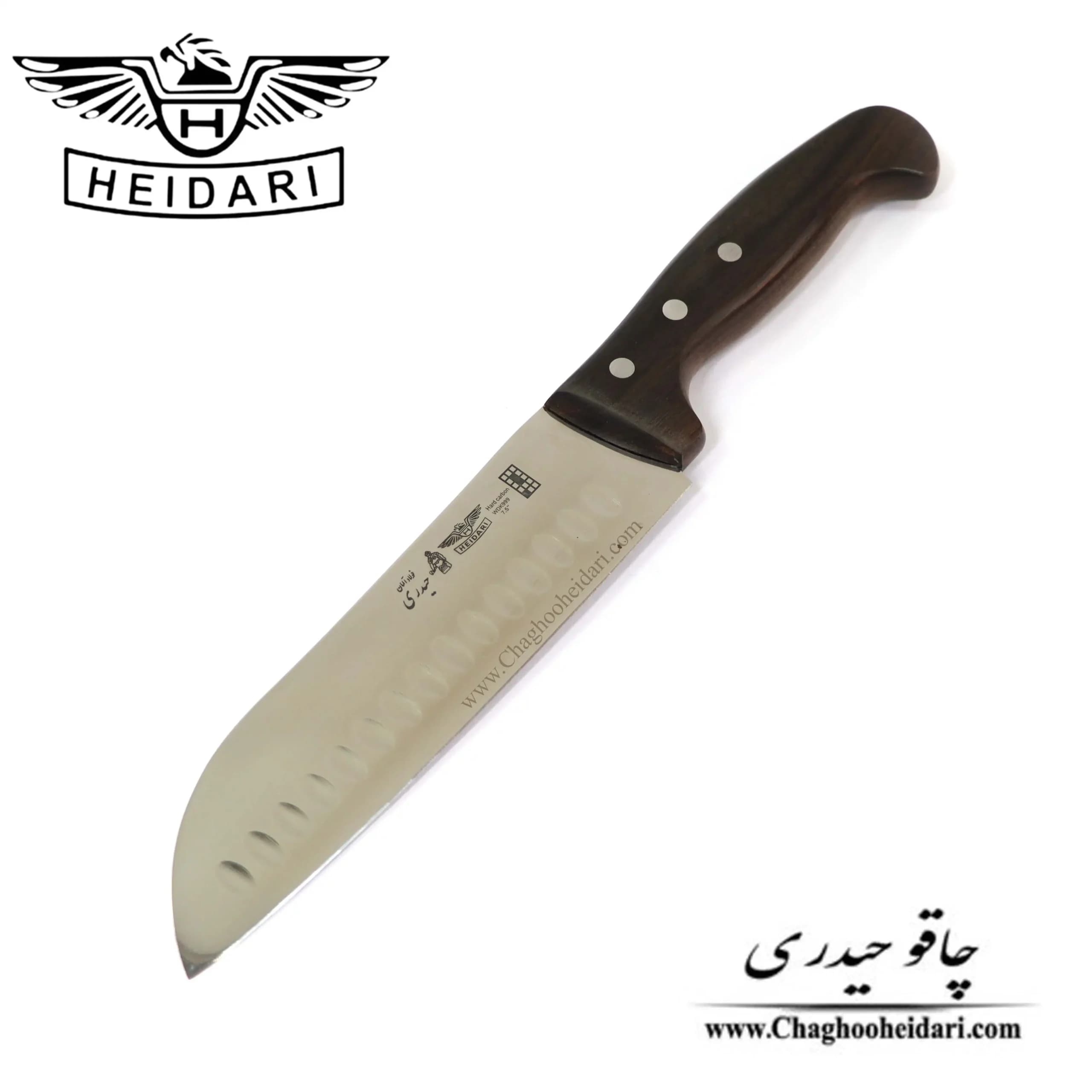 چاقو ساطوری فولاد آلمان حیدری دسته چوب