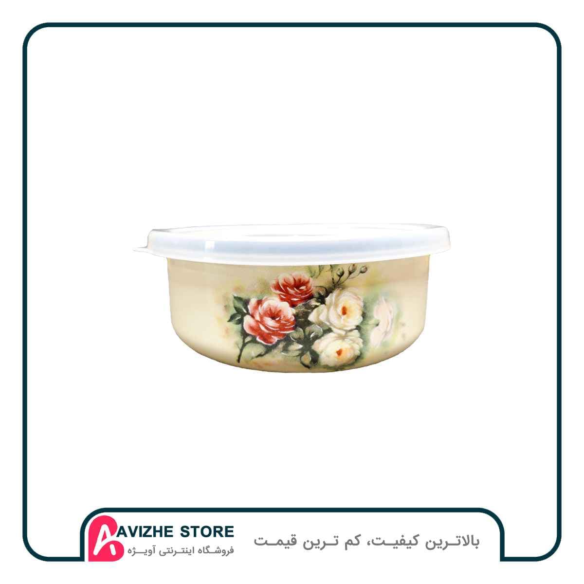 ظرف نگهدارنده لعابی گل روسیه — تصویر ۲