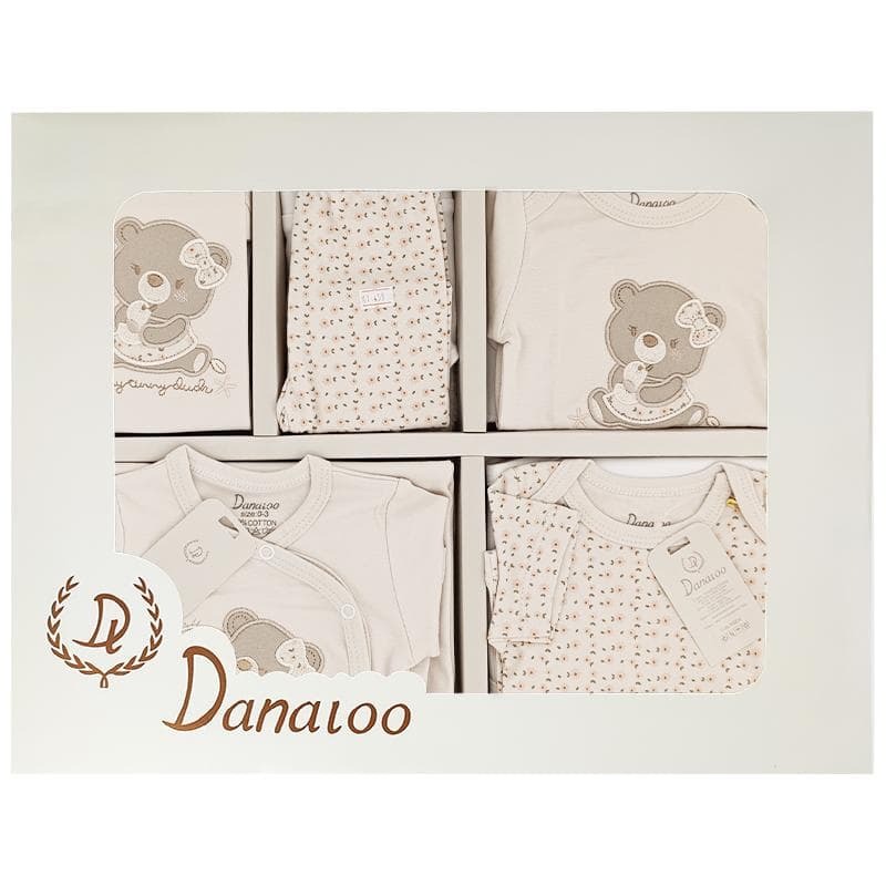 ست لباس نوزده تکه بیمارستانی نوزاد دخترانه طرح خرس و اردک دانالو Danaloo — تصویر ۶