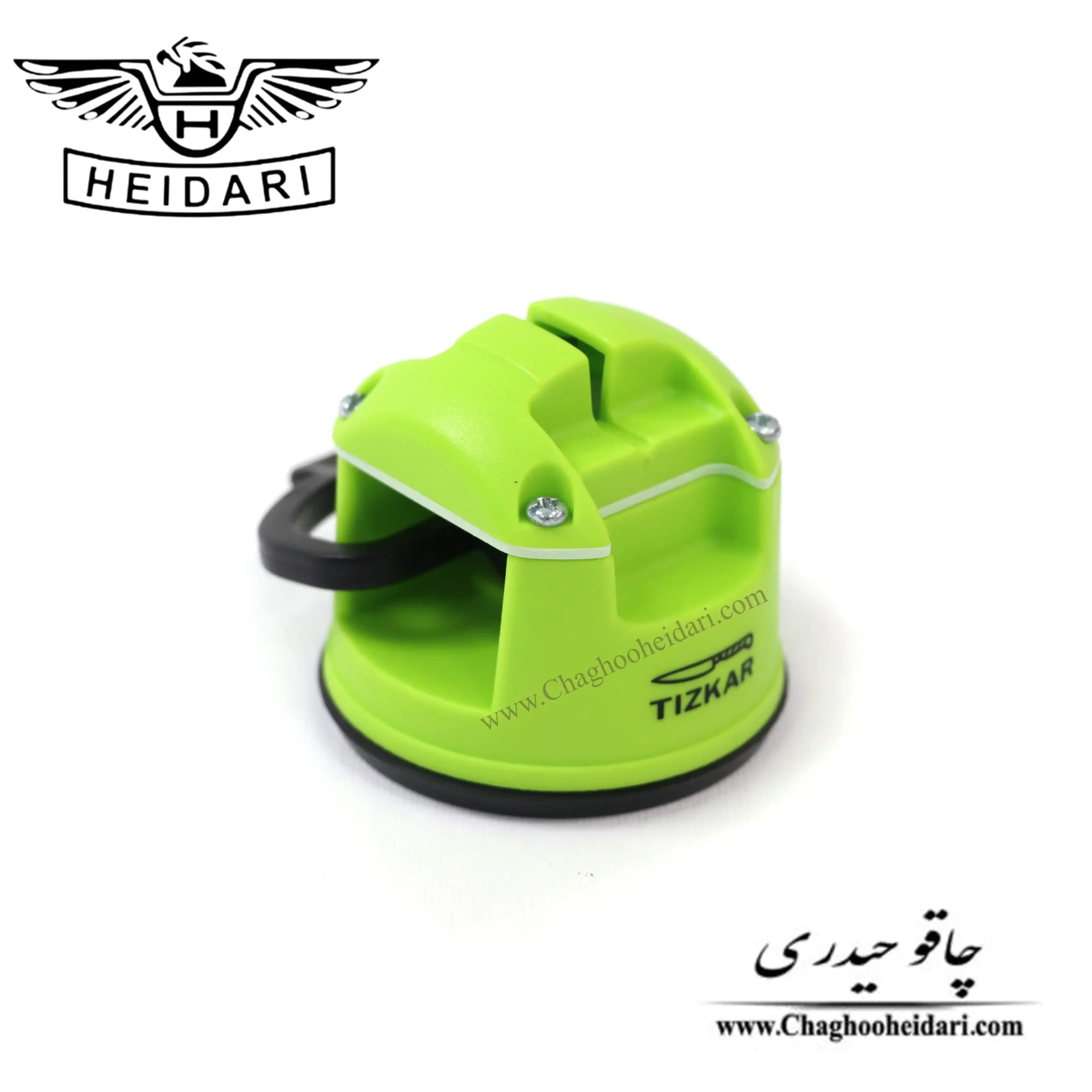 چاقو تیزکن تیزکار رومیزی سبز — تصویر ۲