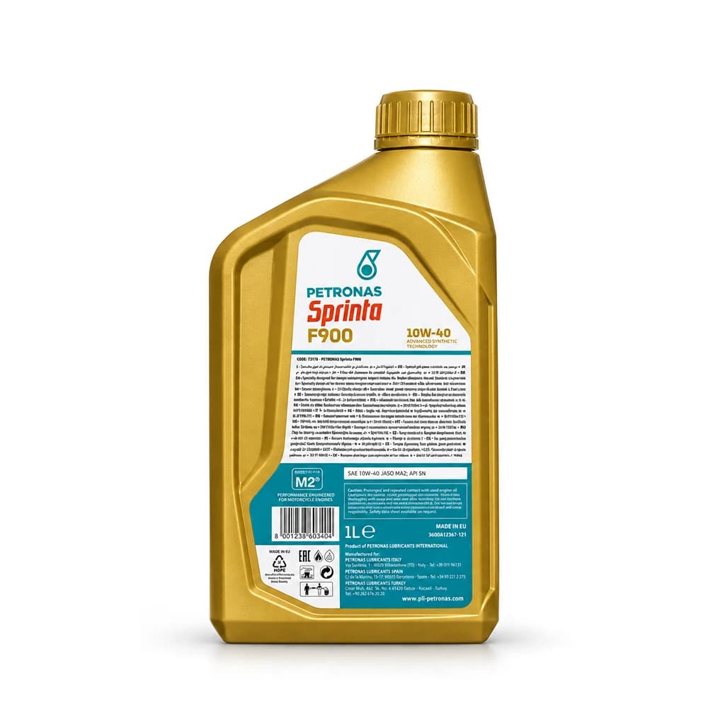روغن موتور سیکلت پتروناس 10W-40 SN Sprinta F900 (1 لیتری) — تصویر ۴