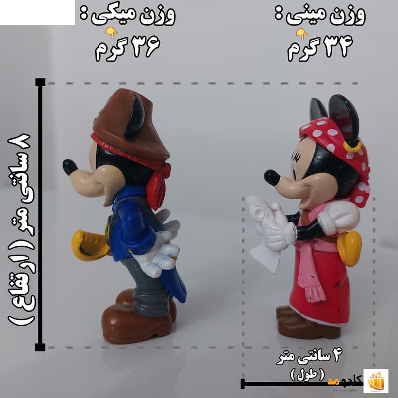 فیگور مدل میکی و مینی موس مجموعه 2 عددی — تصویر ۳