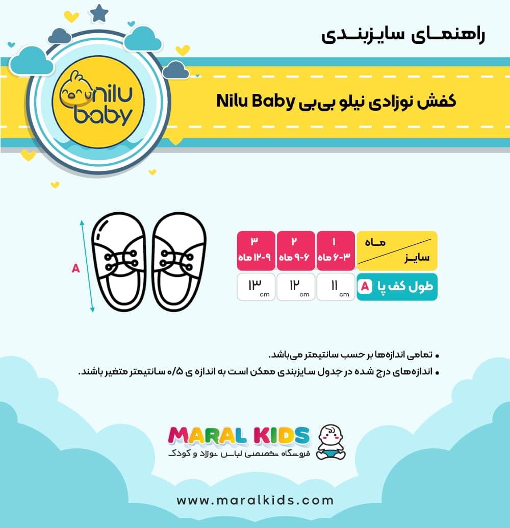 کفش نوزادی بندی پسرانه طرح برگهای خرس طوسی نیلو بیبی Nilu Baby — تصویر ۲