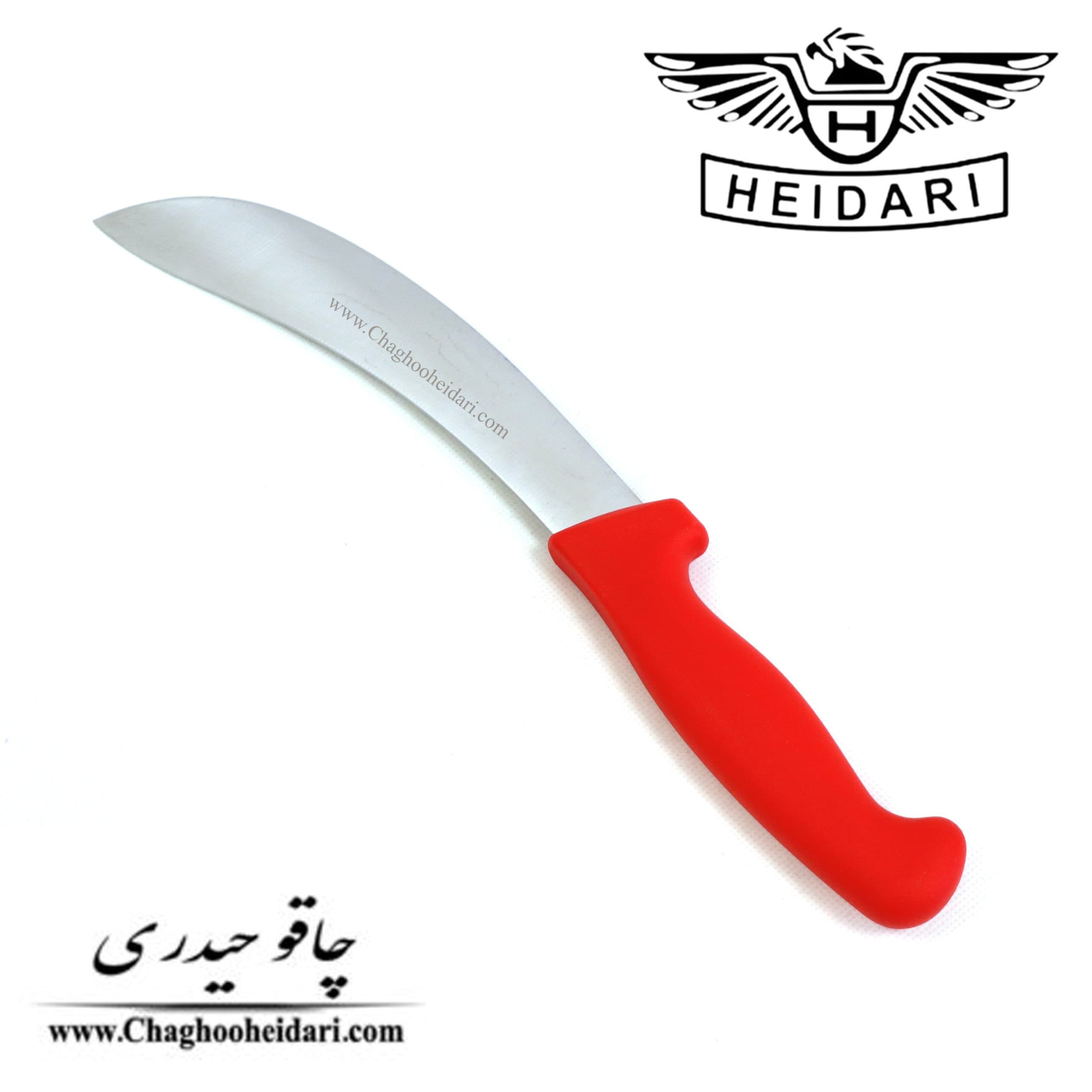چاقو هلالی فولاد آلمان حیدری قرمز — تصویر ۱۰