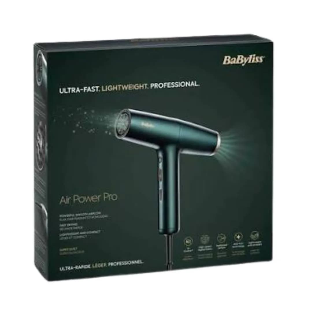 سشوار بابیلیس Air Power Pro D6555DE | موتور دیجیتال 1700 وات — تصویر ۷