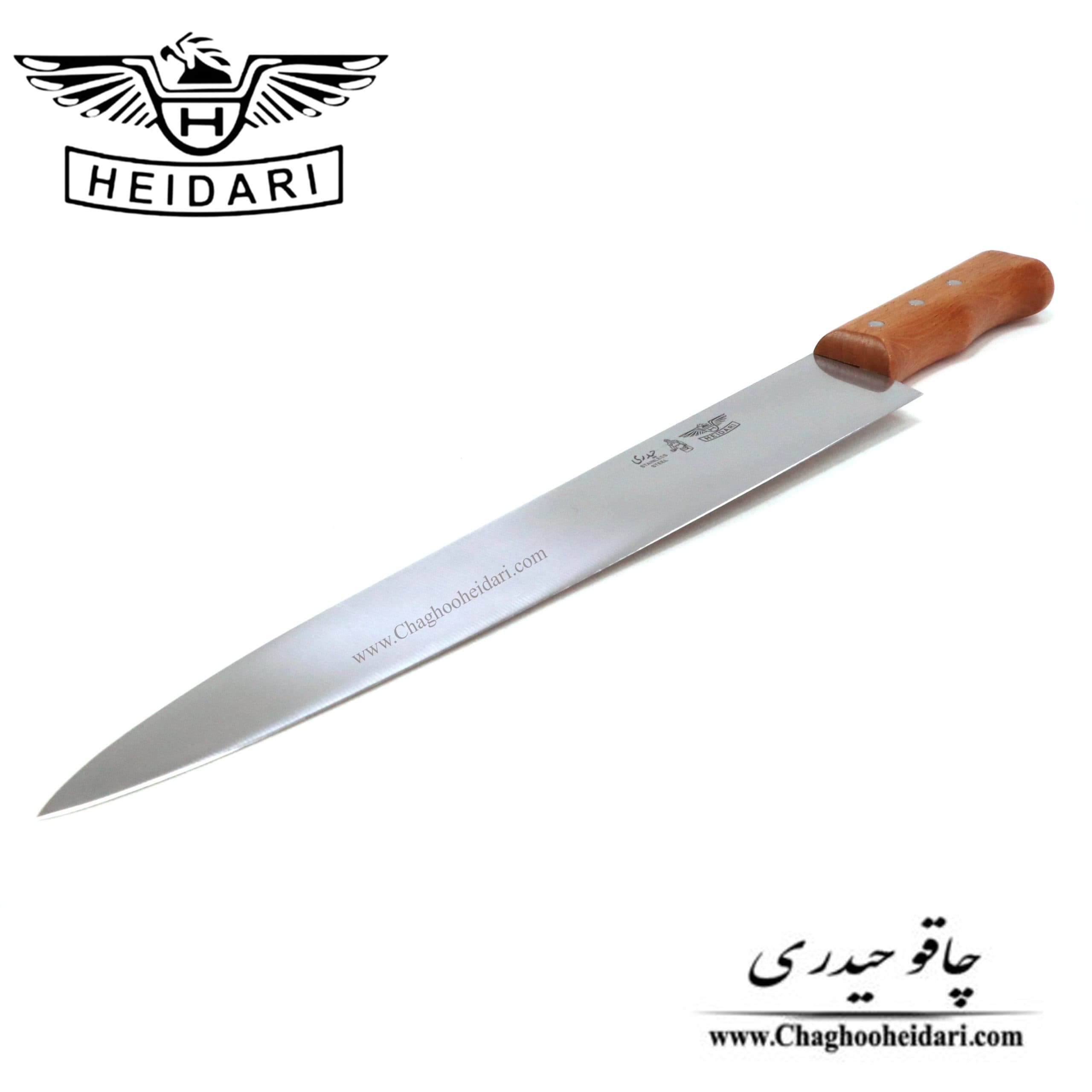 کارد برگ زنی دسته چوب حیدری بلند — تصویر ۸