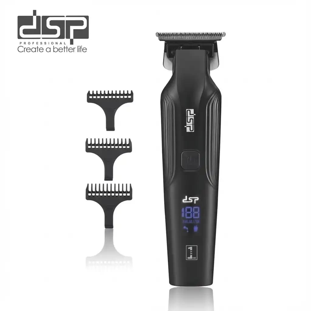 ماشین اصلاح DSP 91509 | تیغه T-Wide سرامیکی و موتور 7000 دور (مشکی) — تصویر ۵