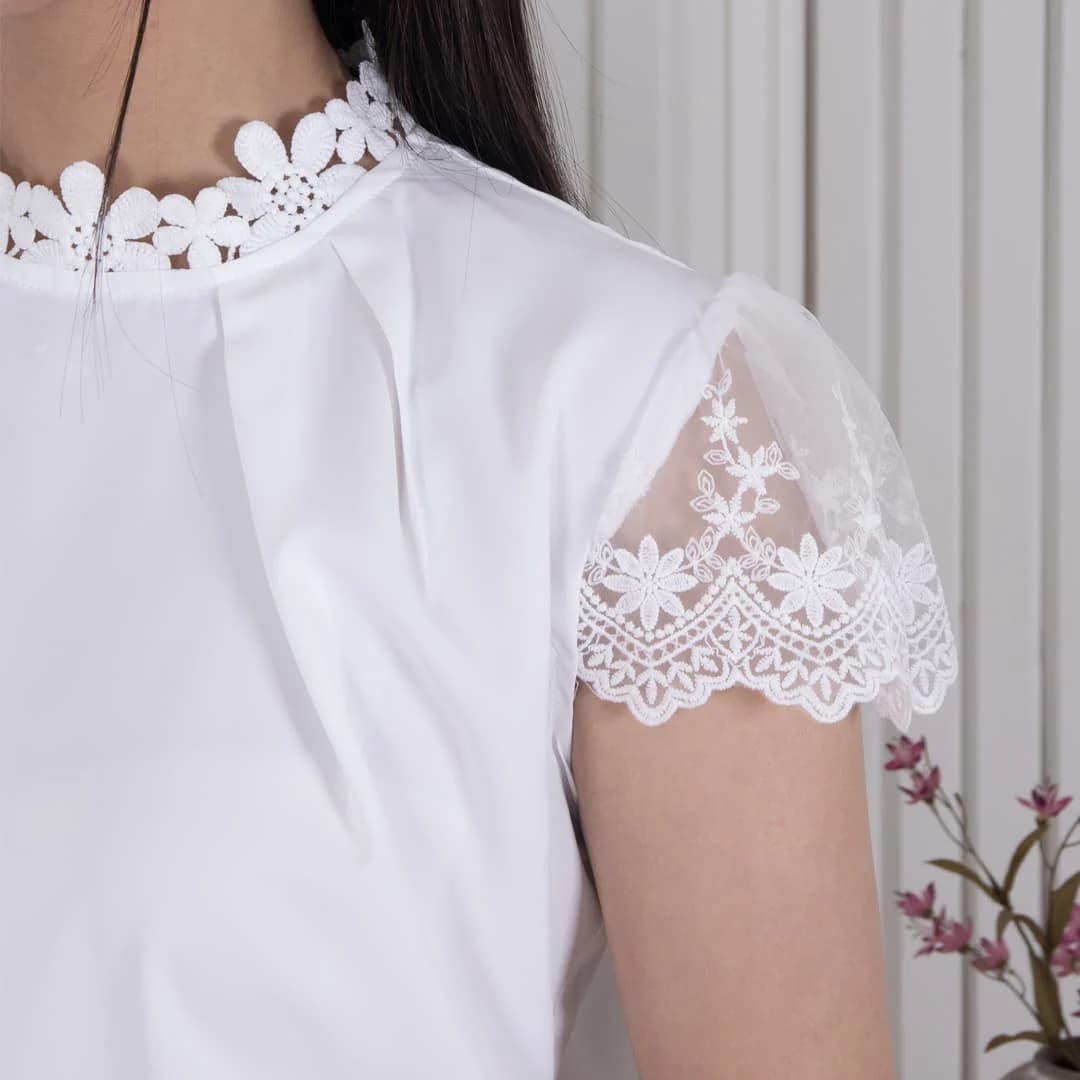 تاپ یقه پیله استین فرشته BENITA — تصویر ۵
