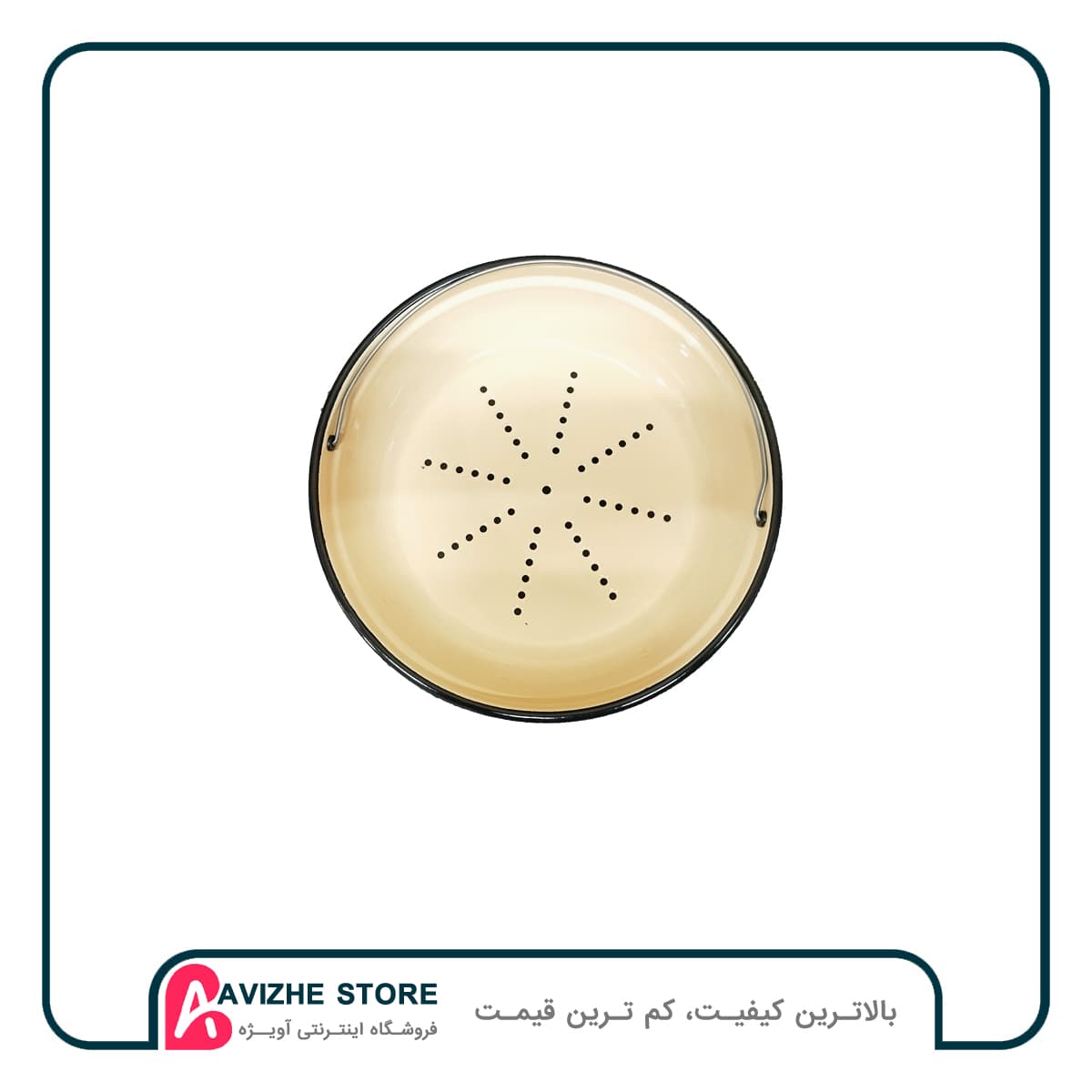 آبکش لعابی طرح کدو روسیه — تصویر ۲