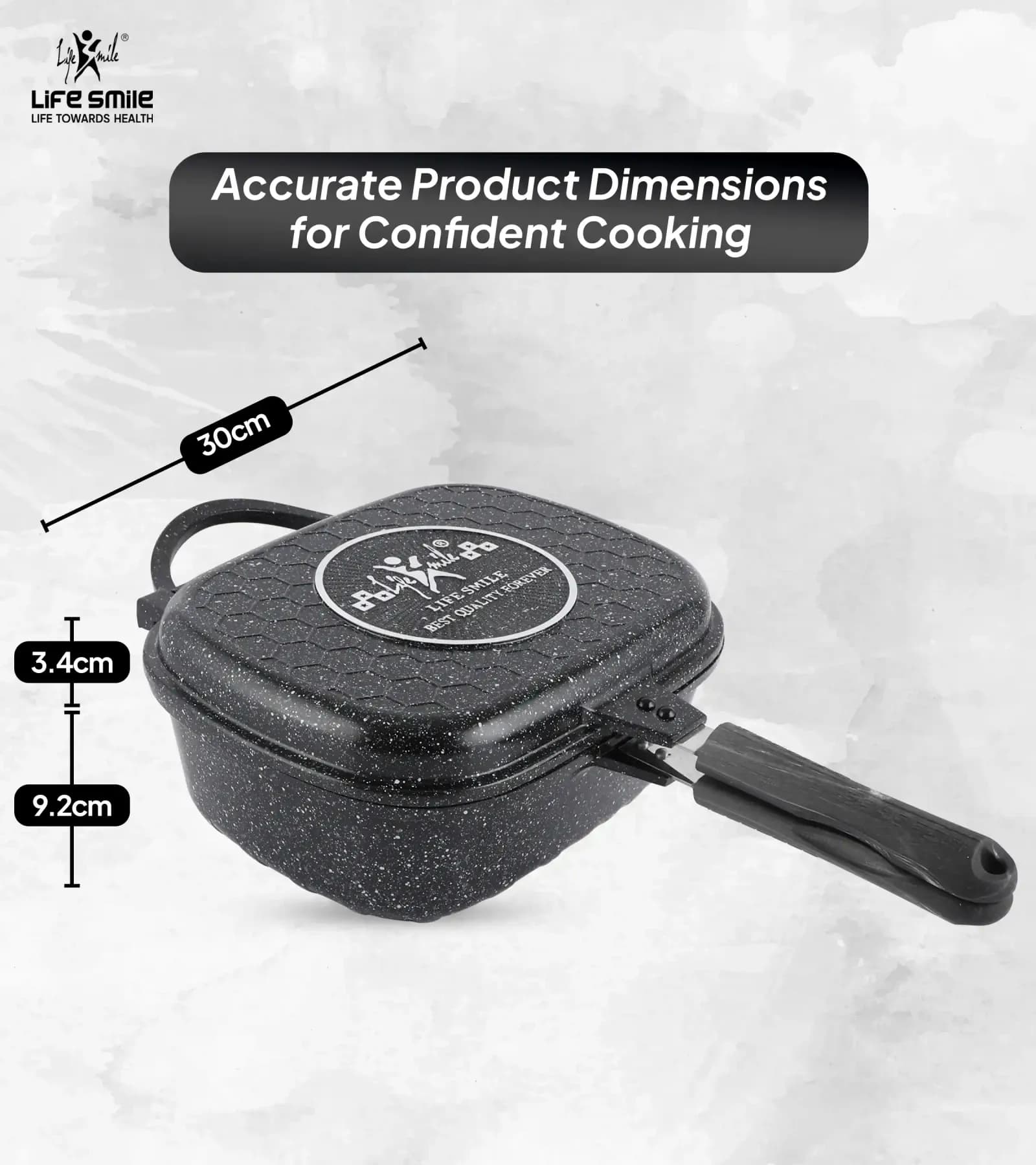 تابه رژیمی گود لایف اسمایل گرانیتی چند لایه نچسب مدل LIFEP172-30 — تصویر ۷