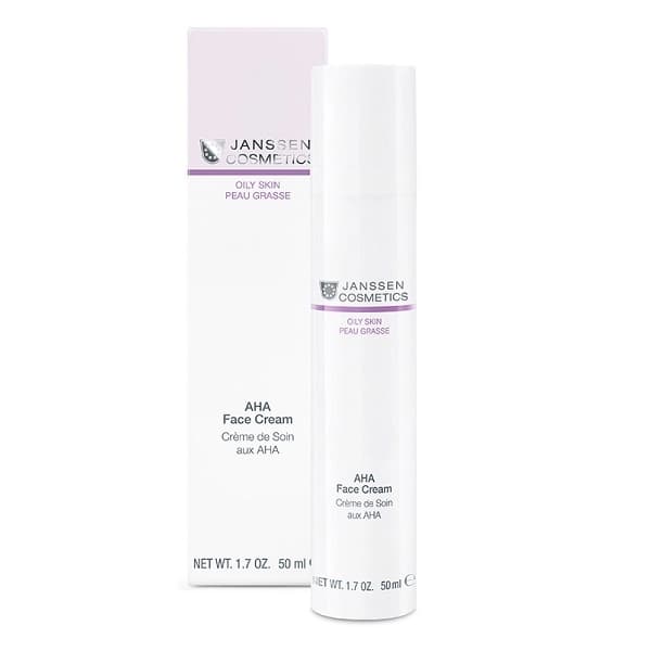 کرم بازسازی کننده پوست چرب حاوی AHA یانسن حجم 50ml — تصویر ۳
