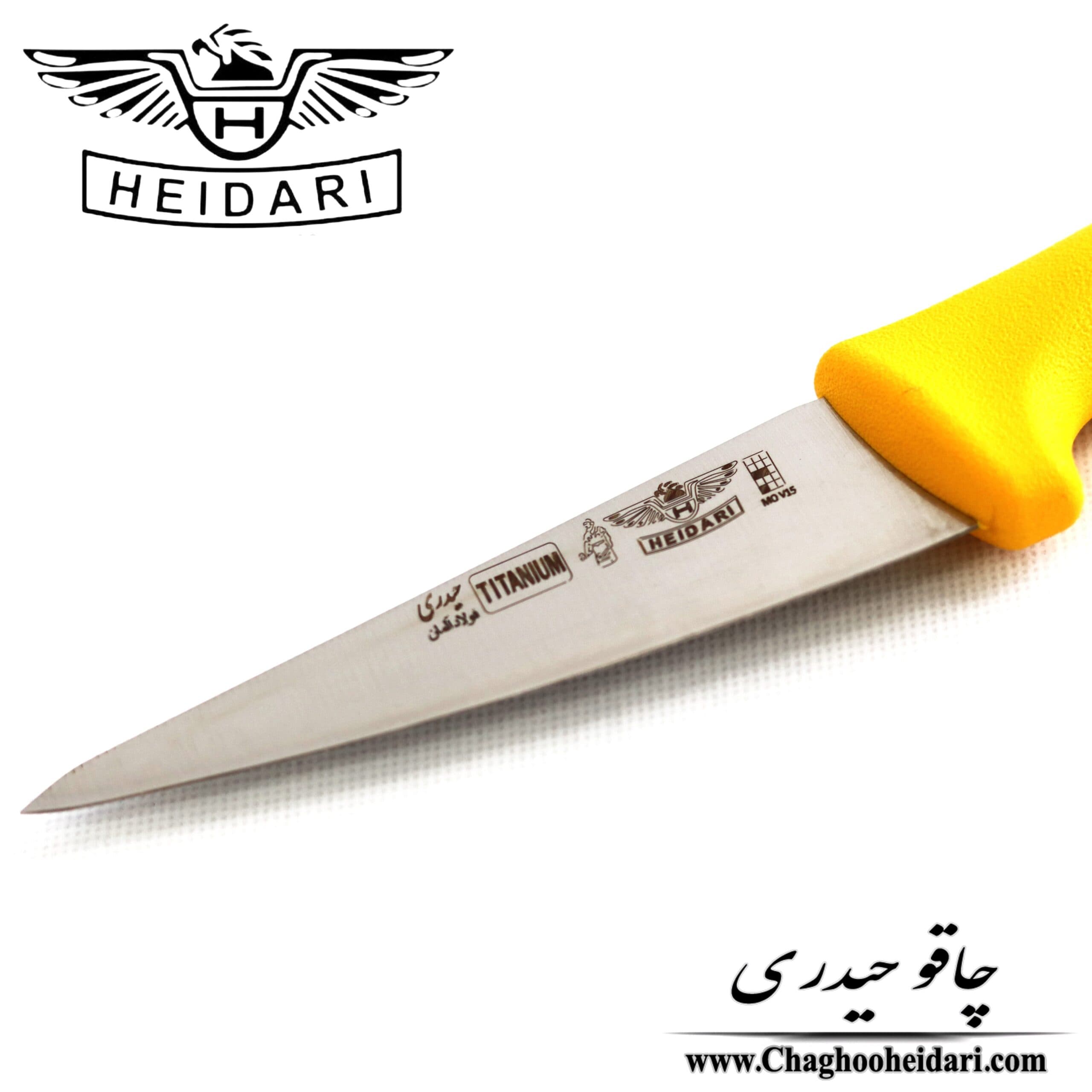 چاقو بیخصی تیتانیوم آلمان حیدری — تصویر ۲
