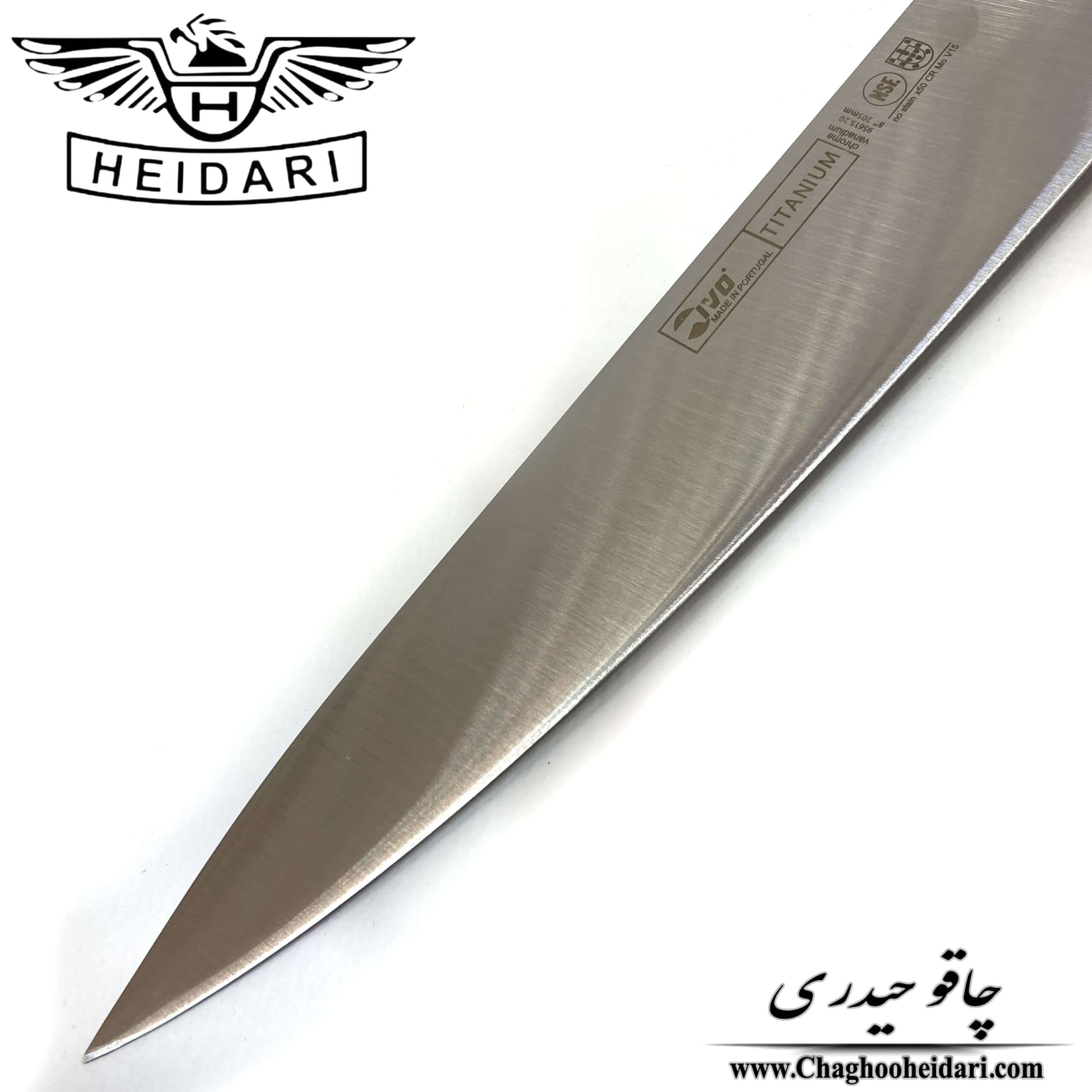 چاقو راسته دسته پلاستیک ivo — تصویر ۵