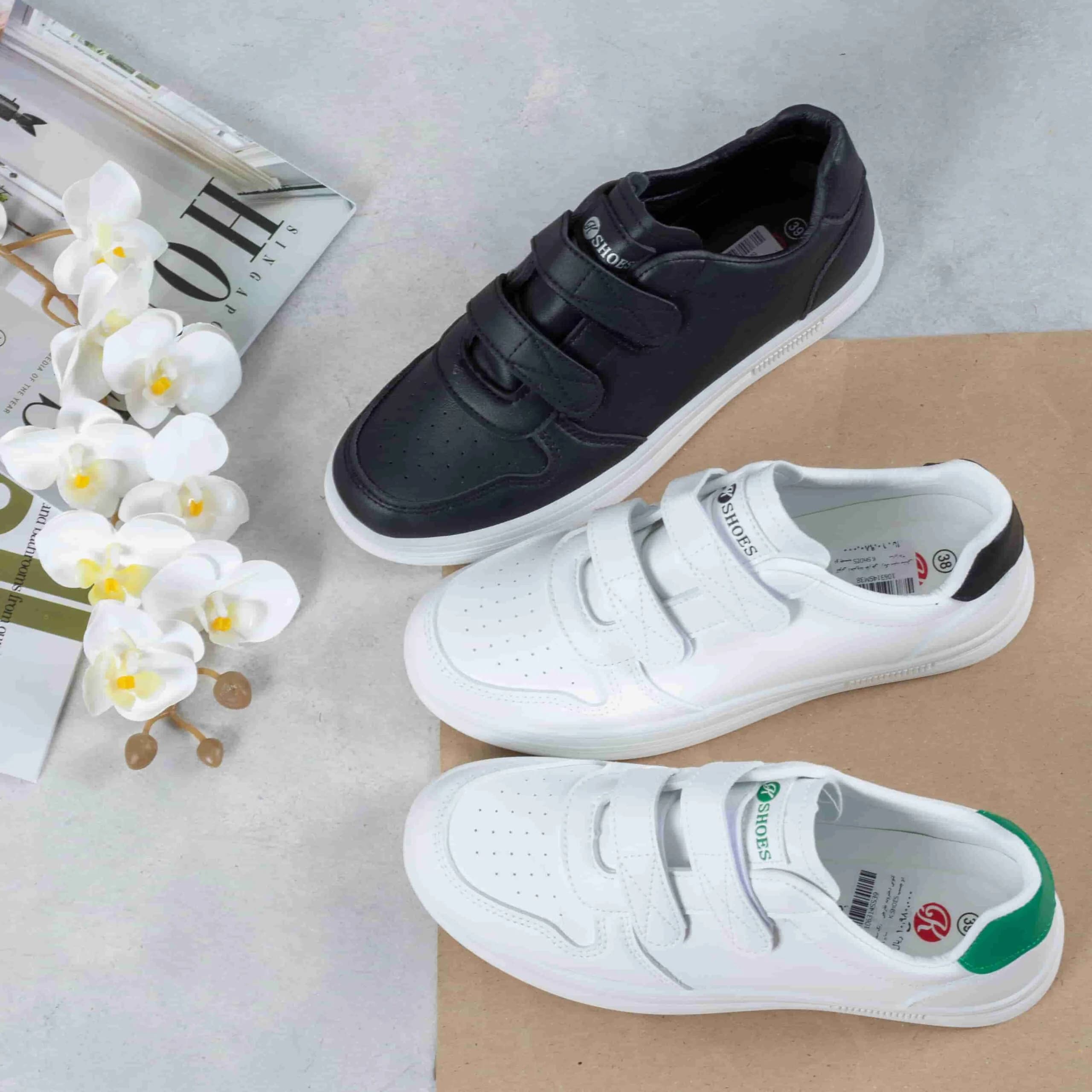 کتونی دخترونه خارجی دو چسب K SHOES — تصویر ۲