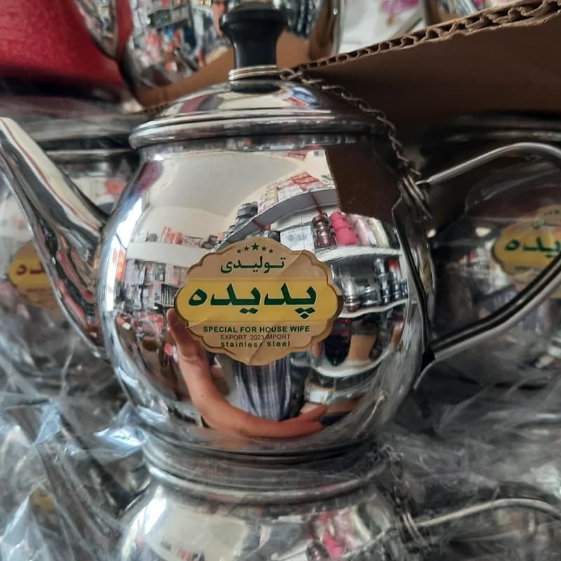 قوری استیل نیم لیتری — تصویر ۳