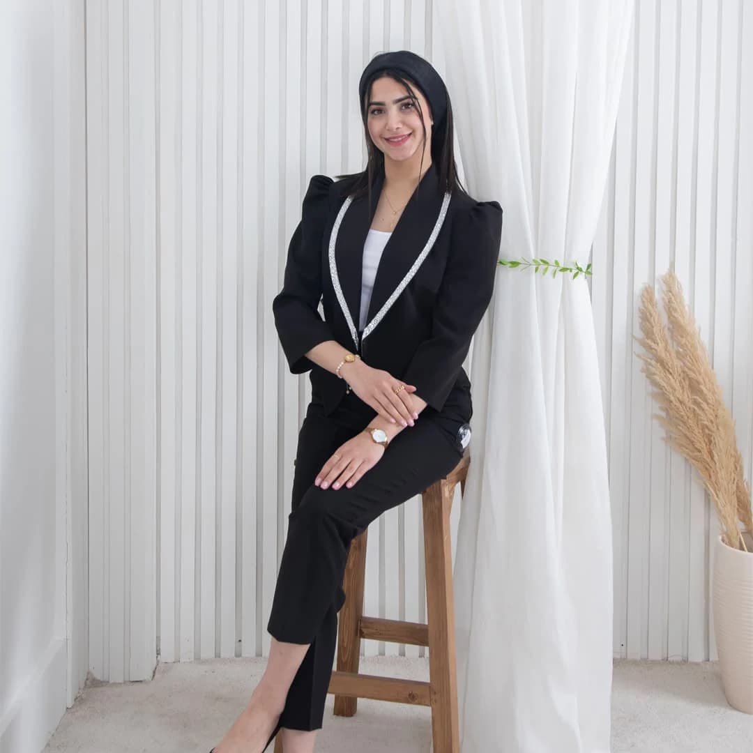 کراپ کت مازراتی نگین دار MAHYA — تصویر ۱۰