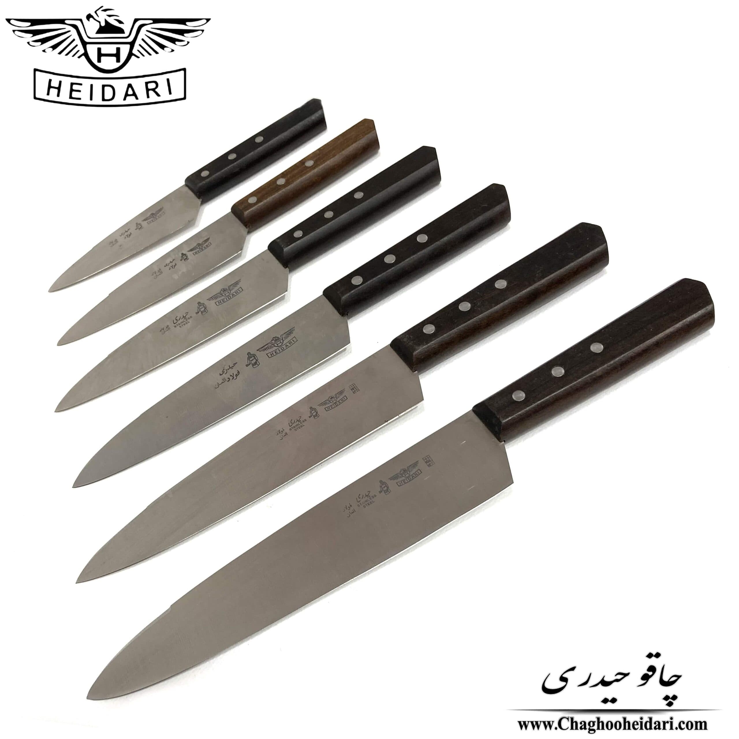 چاقو راسته فولاد آلمان چوب آفریقا سایز 4 — تصویر ۸