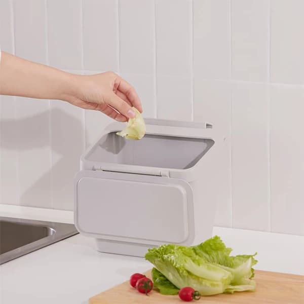 سطل کابینتی درب دار ایکیا مدل SKOLAST — تصویر ۵