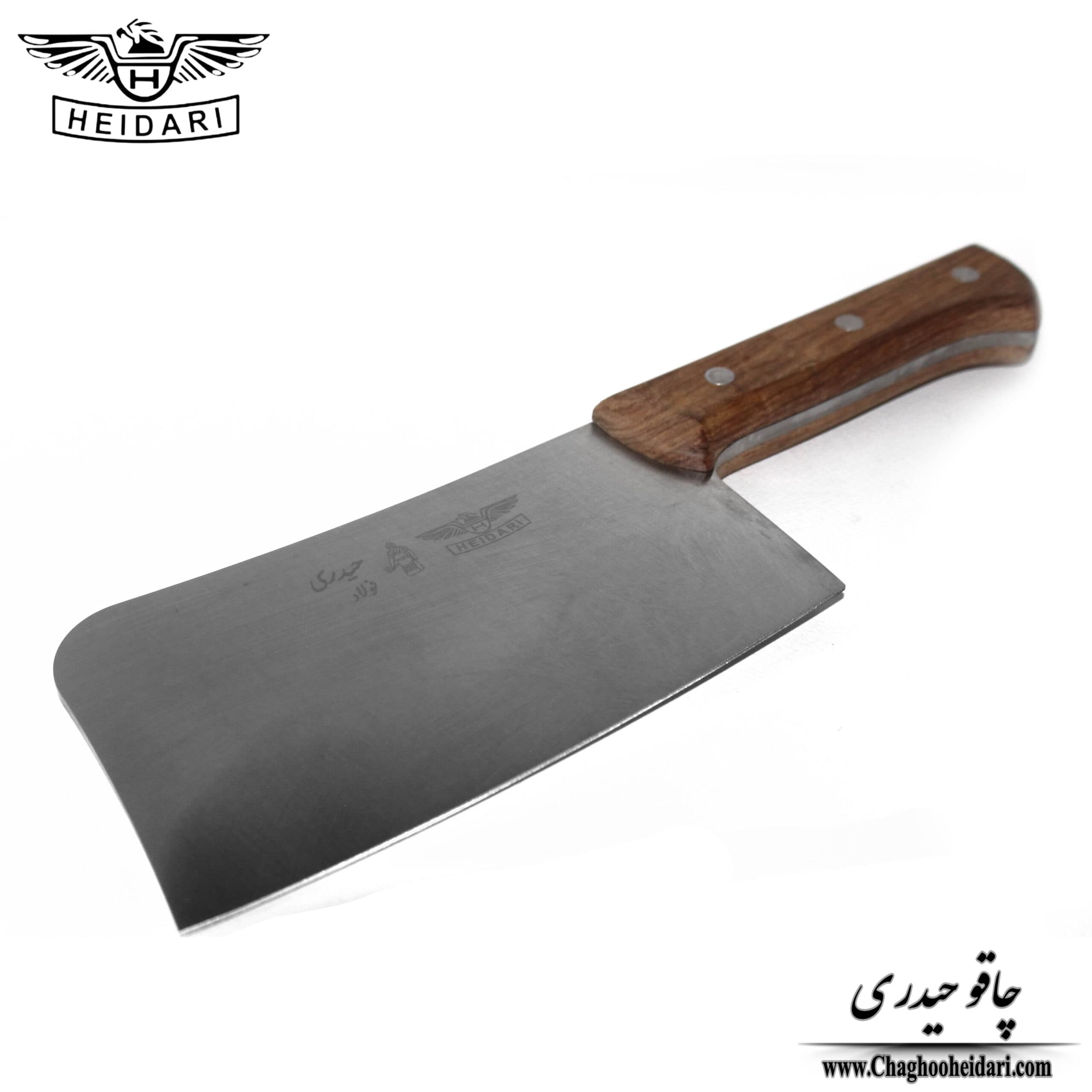 ساطور فوق سنگین دسته چوب قصابی حیدری — تصویر ۴