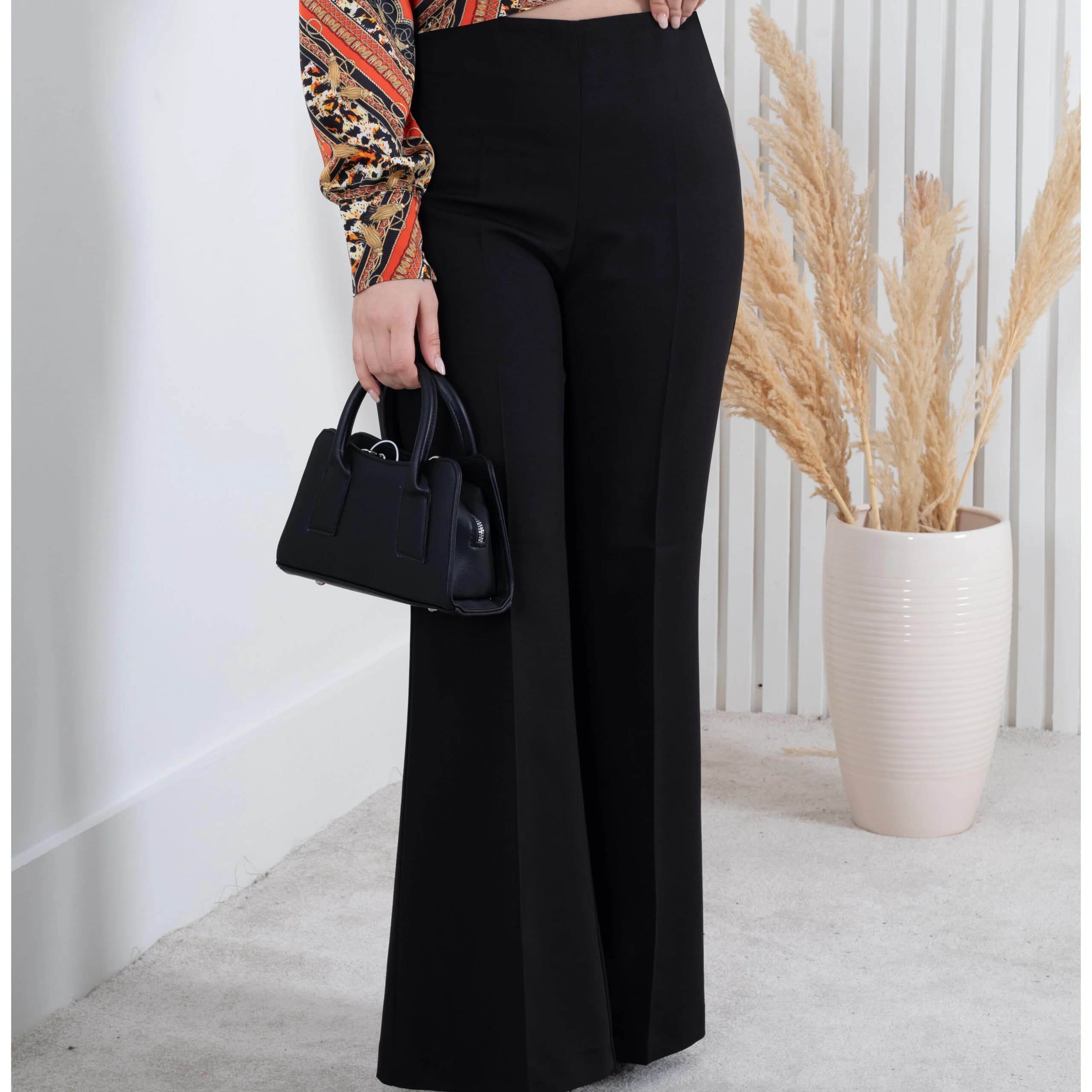 شلوار پارچه ای دخترونه دمپا گشاد BENITA — تصویر ۵