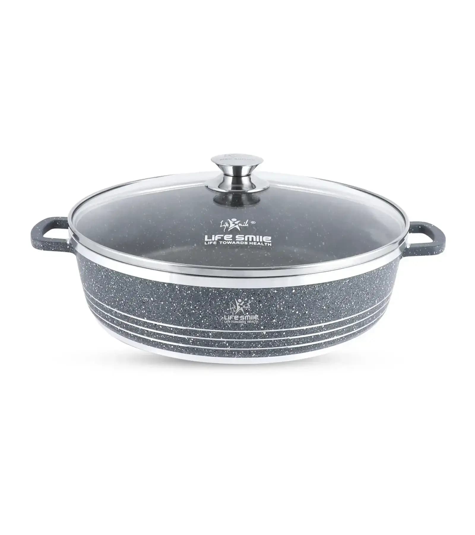 سرویس ماهیتابه گرانیتی 6تکه لایف اسمایل مدل LIFEP7SHR-6-3(سایز24-28-32)اصل — تصویر ۶