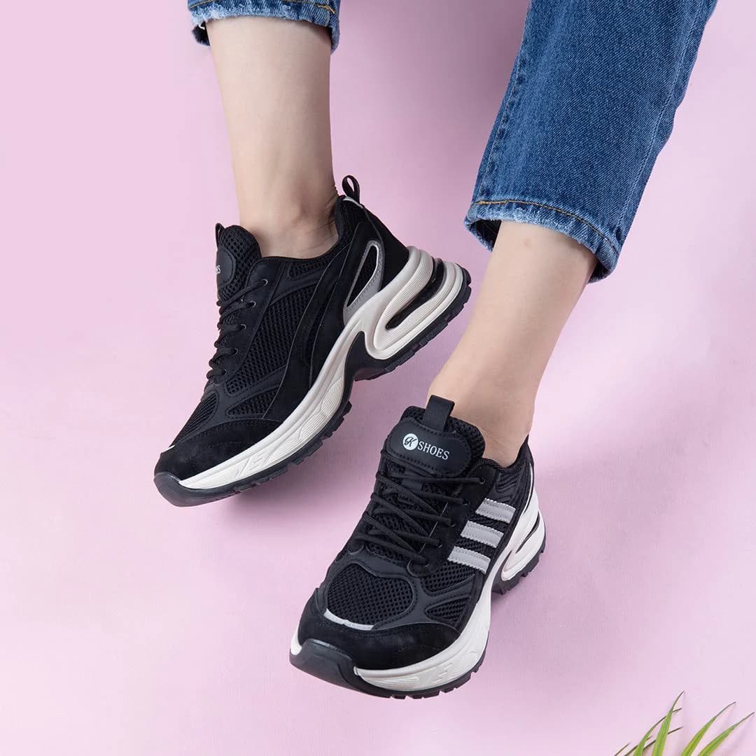 کتونی دخترانه خارجی سه خط K SHOES — تصویر ۶