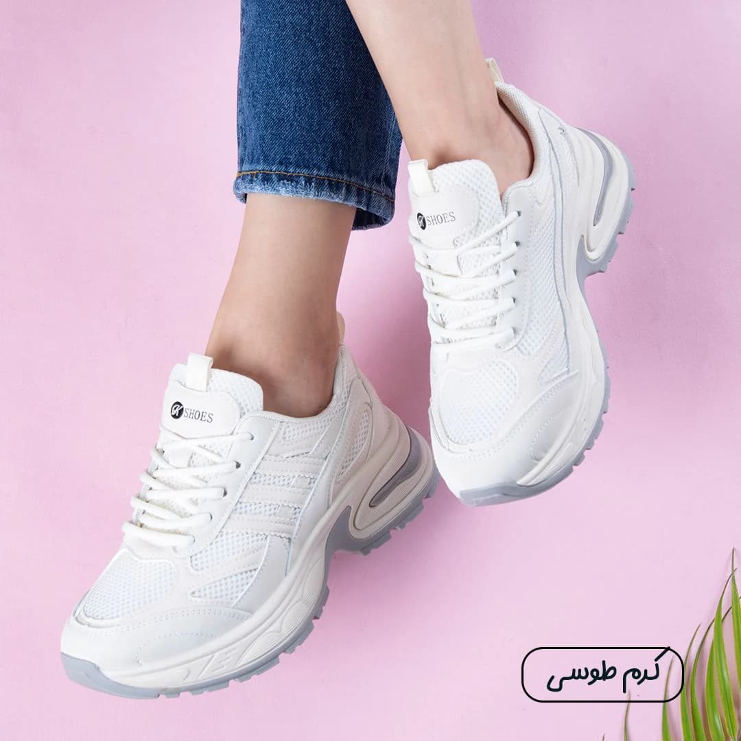 کتونی دخترانه خارجی سه خط K SHOES — تصویر ۷