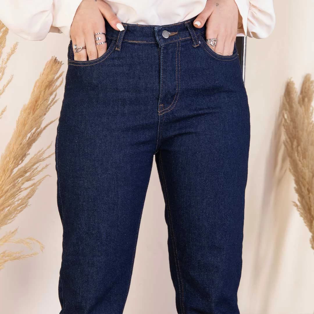 شلوارجین دخترونه مام فیت 14637 ZARA — تصویر ۲