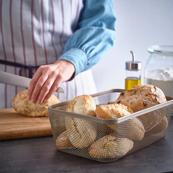سبد فلزی مستطیل ایکیا مدل IKEA 365+ درب دار و بدون درب 2 رنگ — تصویر ۷