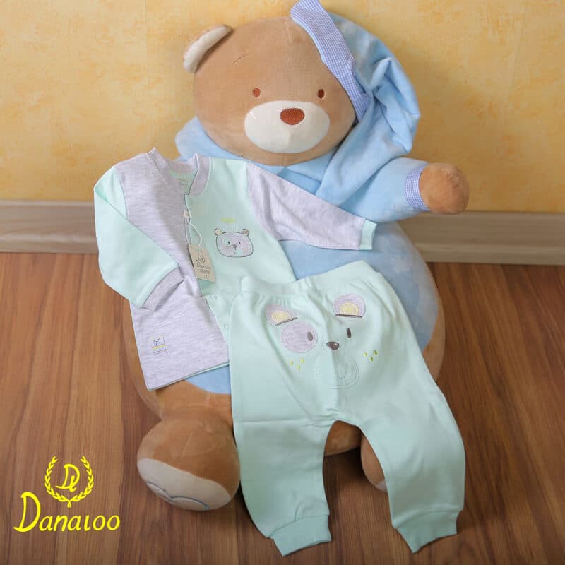 شلوار تکه دوزی نوزادی پسرانه طرح خرس کوچولو دانالو Danaloo Tiny Bear — تصویر ۹