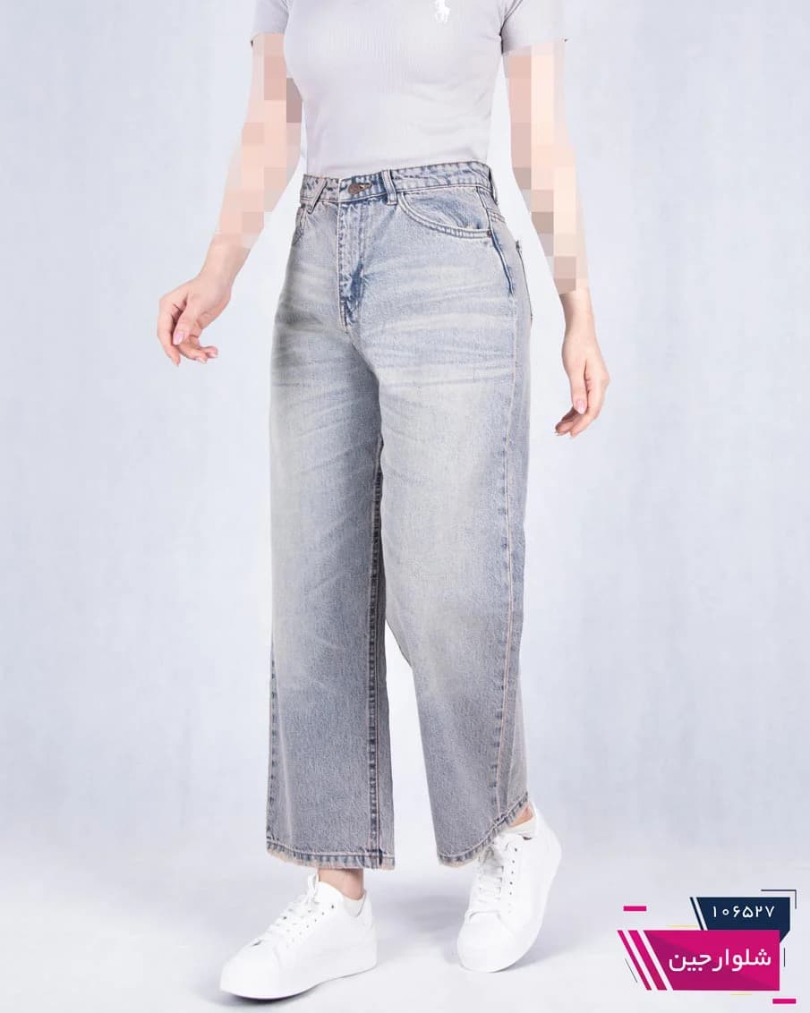 شلوار جین دخترونه رگولار THREE JEANS 19007 — تصویر ۴