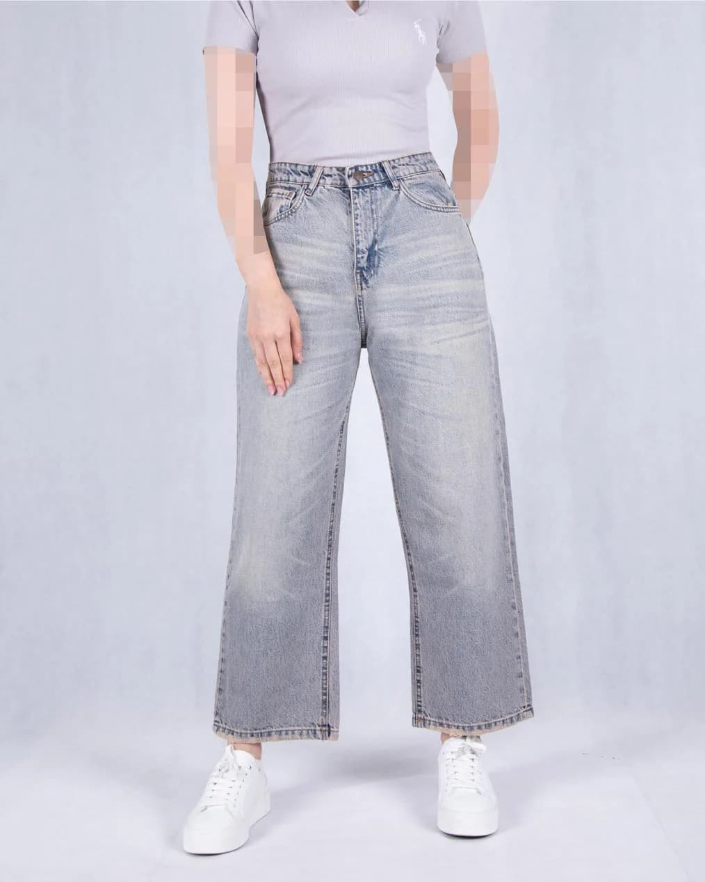شلوار جین دخترونه رگولار THREE JEANS 19007