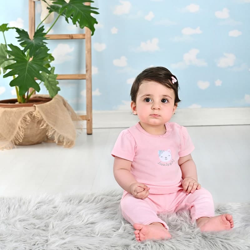 بلوز آستین کوتاه (تیشرت) نوزاد دخترانه طرح لاولی نیلی Nili Lovely — تصویر ۱۰