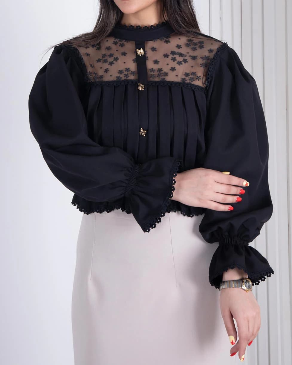 کراپ مجلسی زنانه شکوفه ای BENITA — تصویر ۹