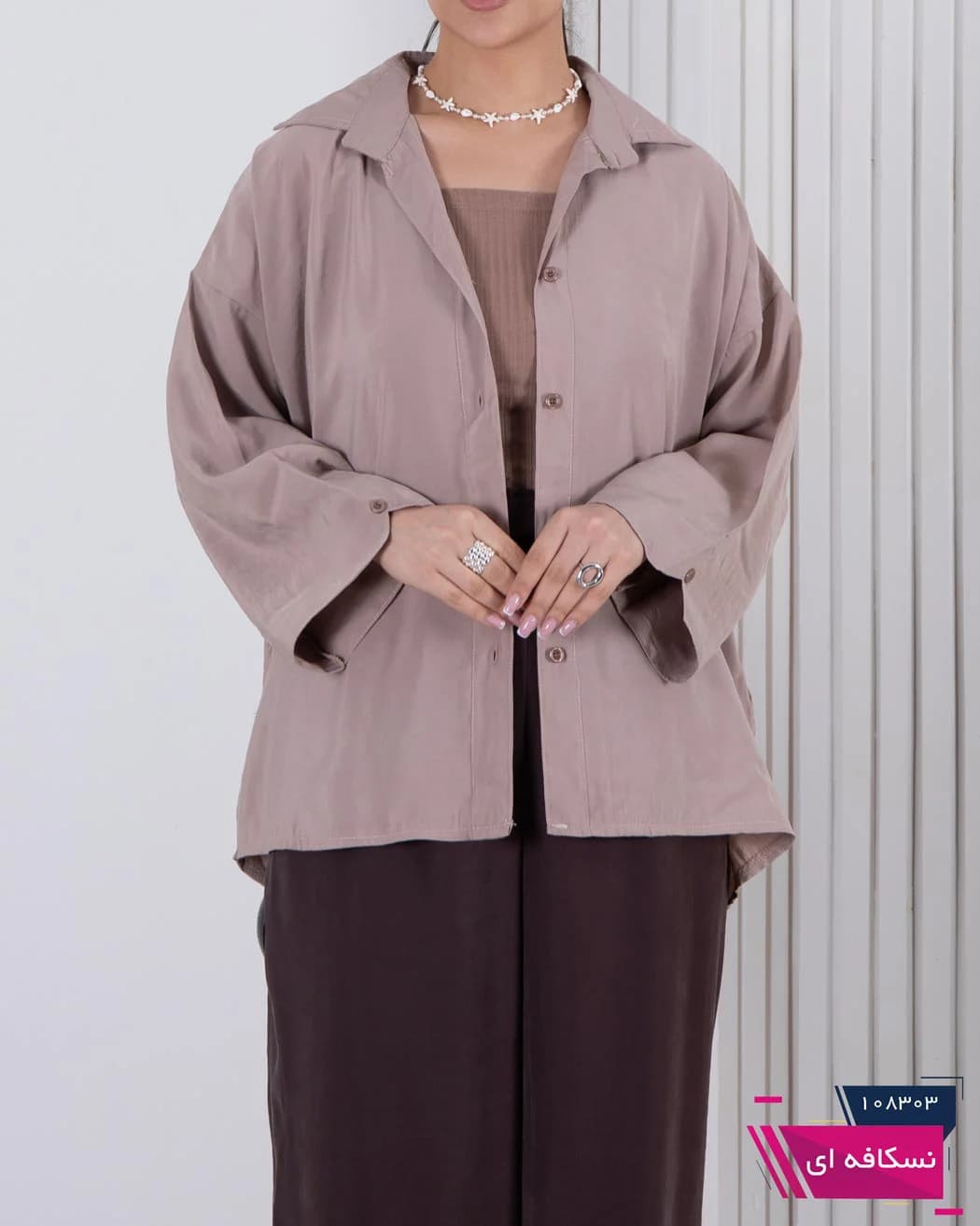 شومیز زنونه سیلک پری SADAF — تصویر ۵