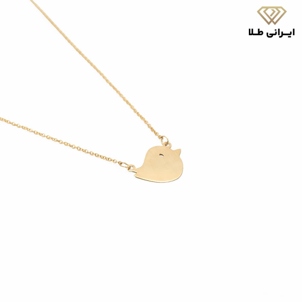 گردنبند طلا زنانه مدل جوجه — تصویر ۲