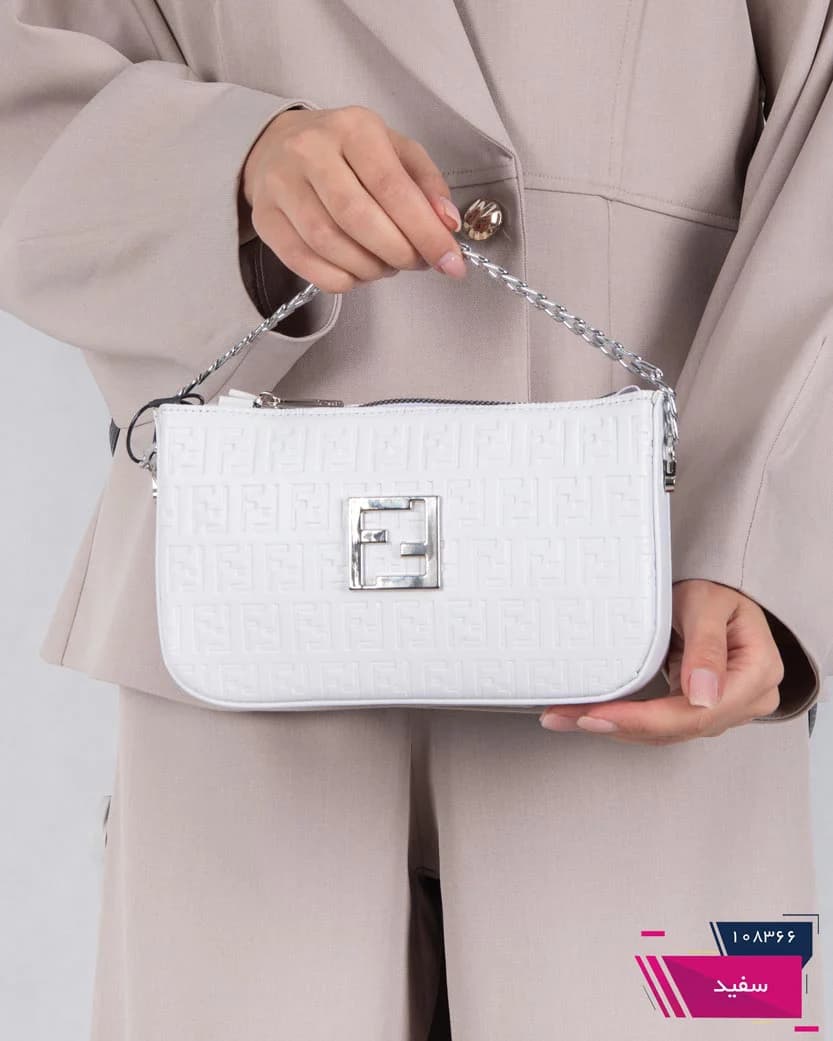 کیف زنونه تک بند زنجیری FENDI 1342 — تصویر ۲