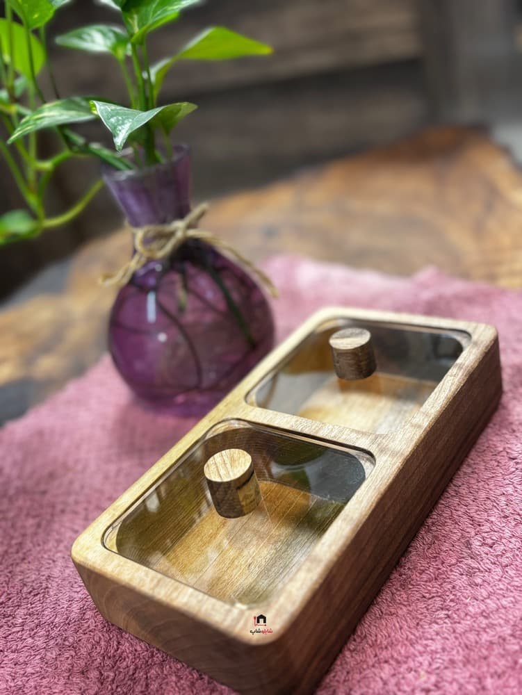 اردو خوری چوبی 2 خانه سبزهوم مدل 002 — تصویر ۸