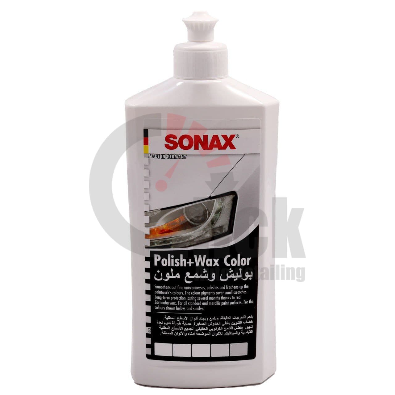 پولیش واکس همرنگ سفید سوناکس Sonax Polish & Wax Color white — تصویر ۳