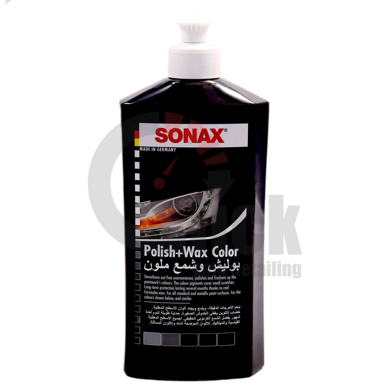 پولیش واکس همرنگ مشکی سوناکس Sonax Polish & Wax Color Black — تصویر ۳
