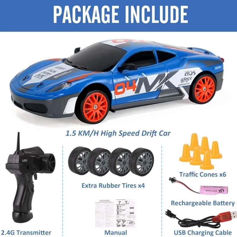 ماشین کنترلی Xshion RC Drift Car مدل 124 — تصویر ۶