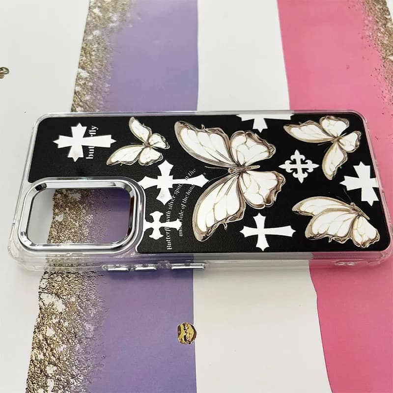 قاب گوشی Galaxy A53 سامسونگ آینه ای طرح پروانه کد 987