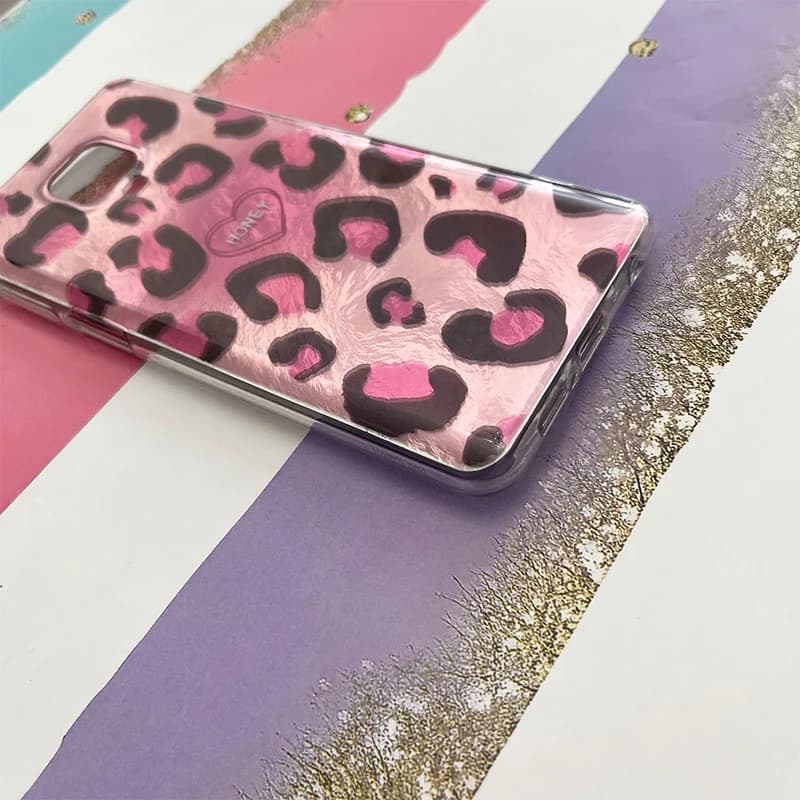 قاب گوشی Redmi Note 9S / Note 9 Pro شیائومی طرح پلنگی صورتی کد 983 — تصویر ۲