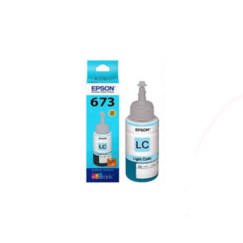 جوهر EPSON ORGINAL 673/L805 LIGHT CYAN COLOR 70ML — تصویر ۳